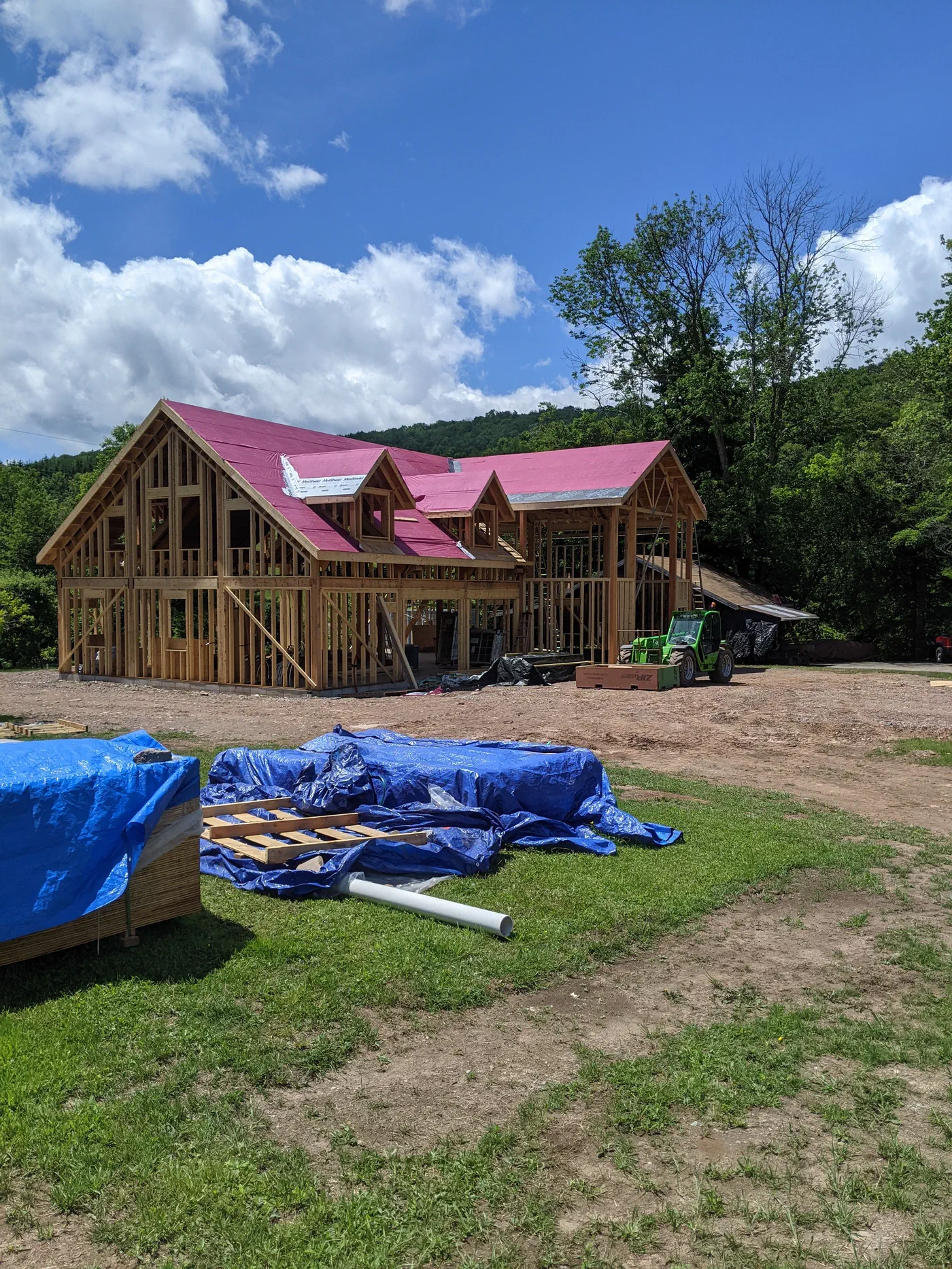 Framing a large home with dormers