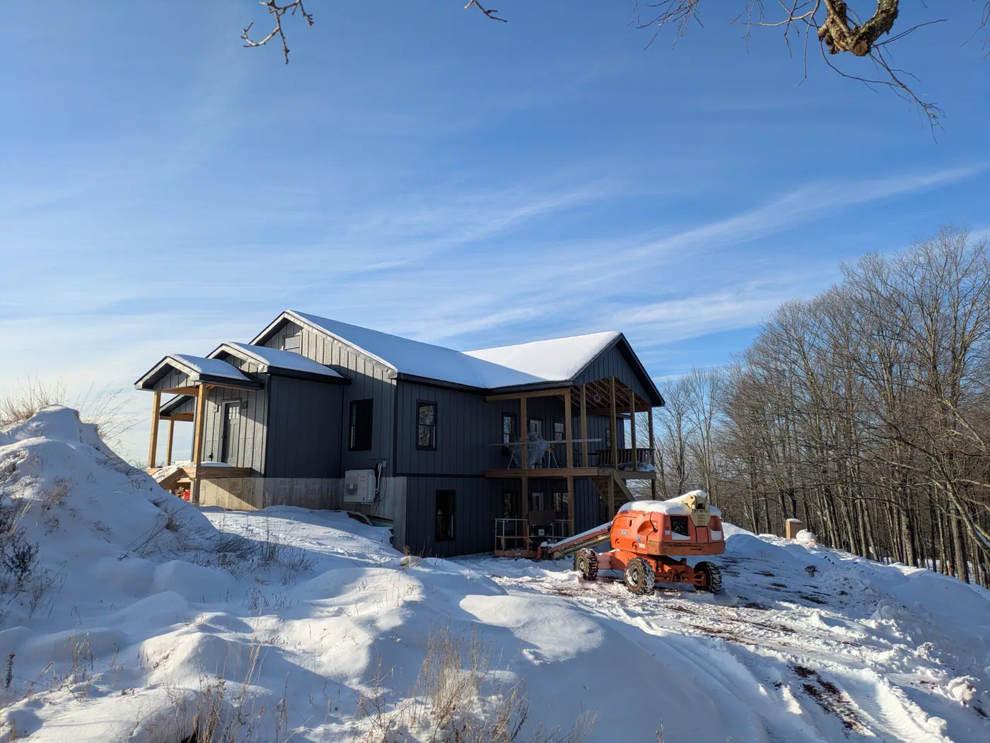 Up on the hill after a snowfall